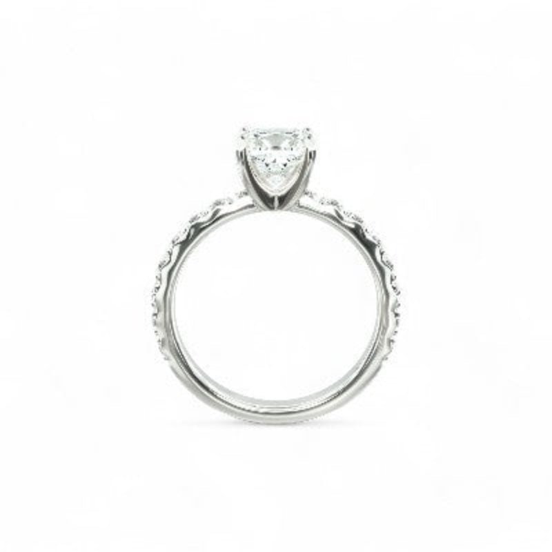 0.27CT Square cut Moissanite Ring - GEMPARA