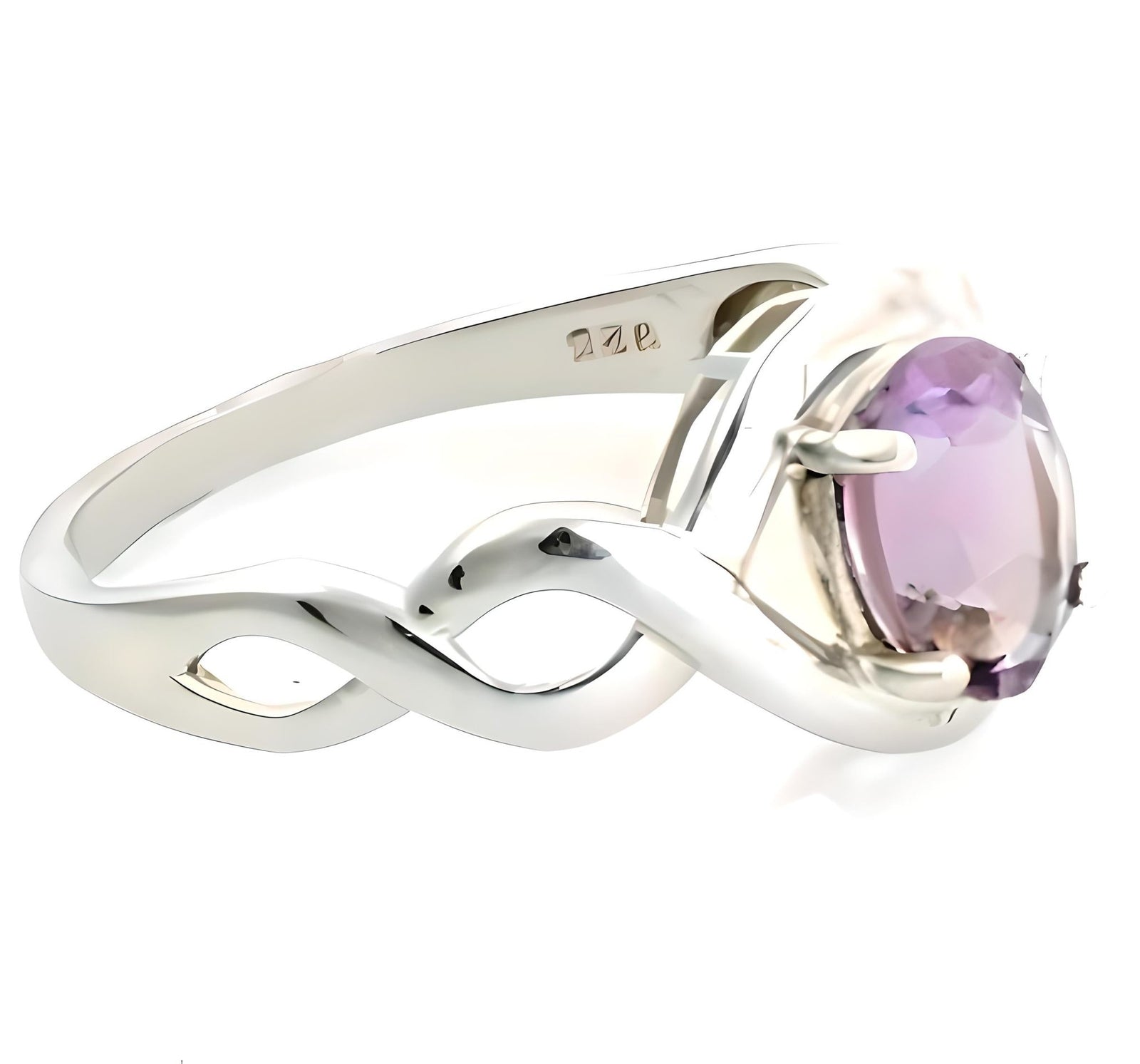 1 CT Amethyst Twist Ring - GEMPARA