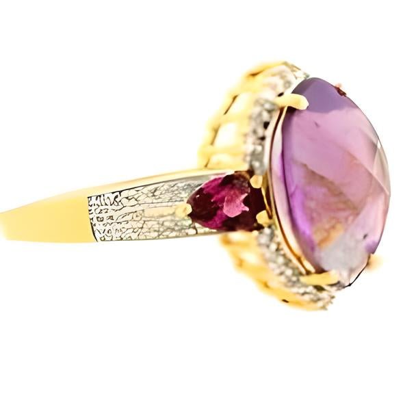 1 CT Marquise African Amethyst Ring - GEMPARA
