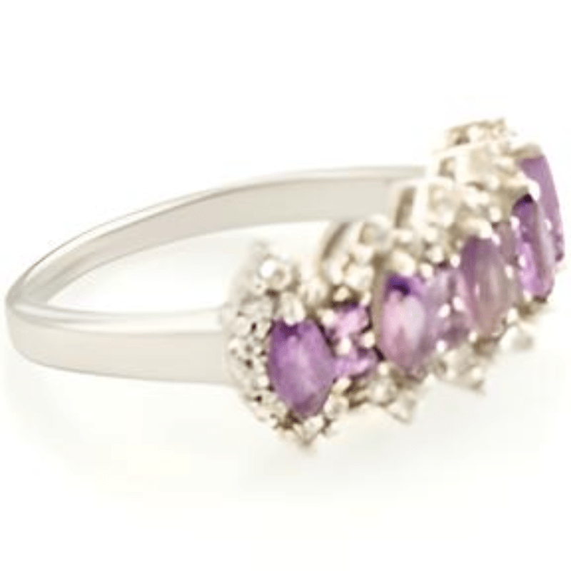 1 CT Marquise Amethyst ring - GEMPARA
