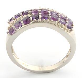 1 CT Round Flowing Amethyst Ring - GEMPARA