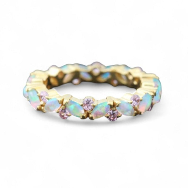 Ring of StarLight in Fire Opal - GEMPARA