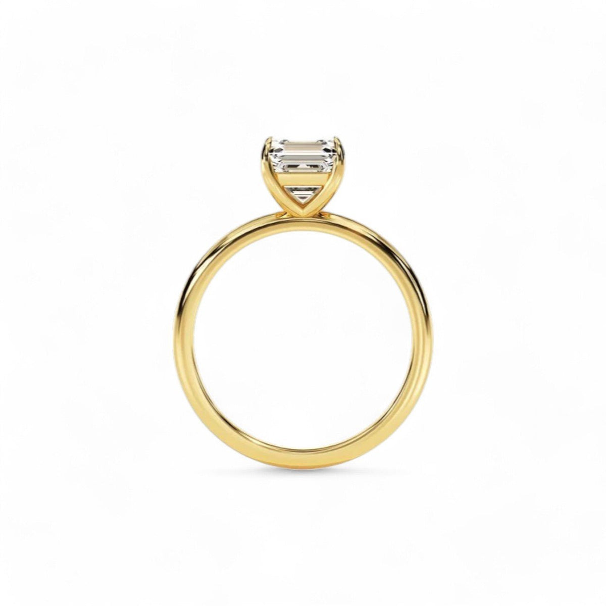 1.5CT Asscher cut Lab Diamond Ring - GEMPARA