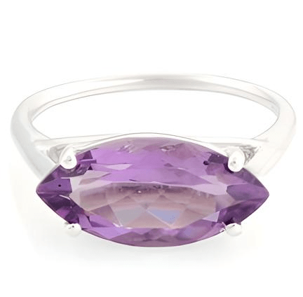 1CT Marquise Amethyst Ring - GEMPARA