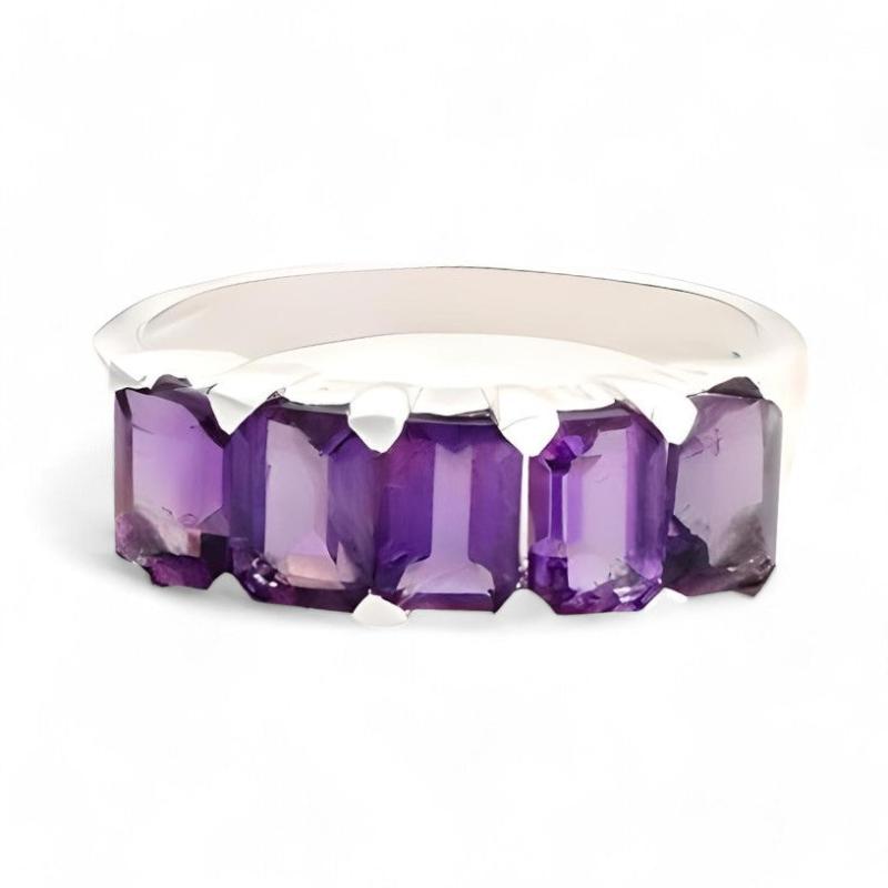1CT Octo Amethyst Ring - GEMPARA