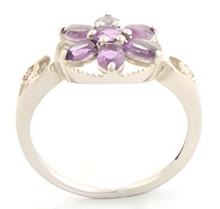 1CT Oval Amethyst Ring - GEMPARA