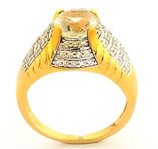 1CT Oval Green Amethyst Ring - GEMPARA