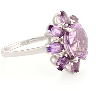 1CT Oval Pink Amethyst Ring - GEMPARA