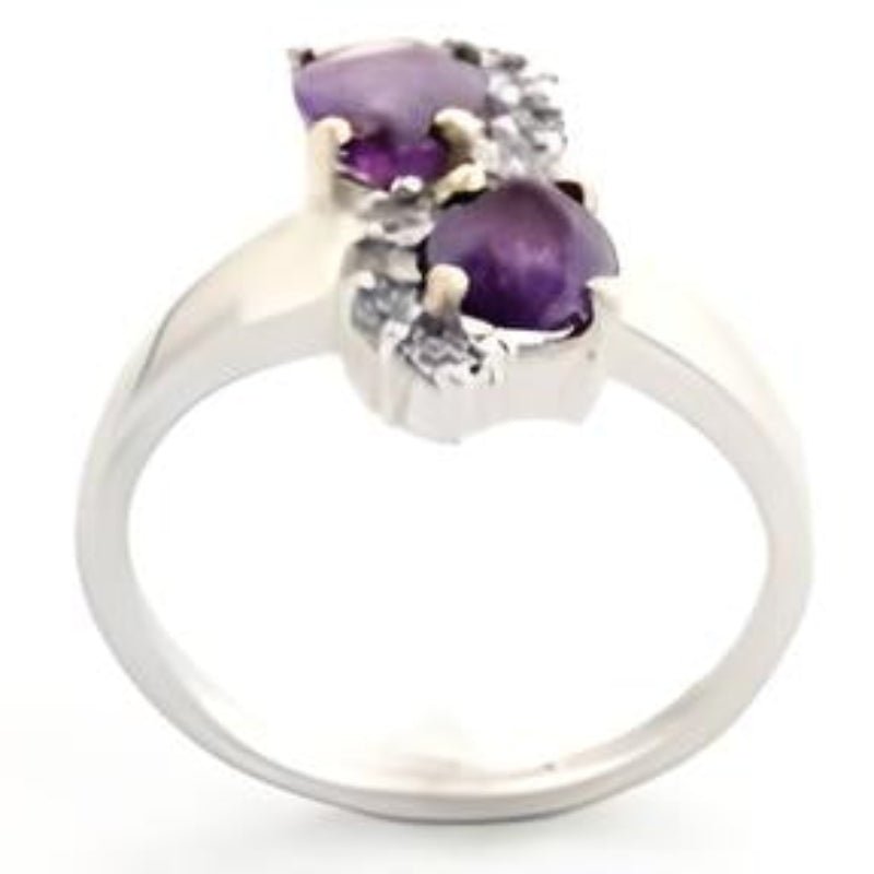 1CT Pear Evenfall Amethyst Ring - GEMPARA