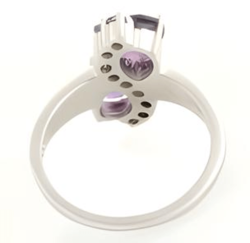 1CT Pear Evenfall Amethyst Ring - GEMPARA