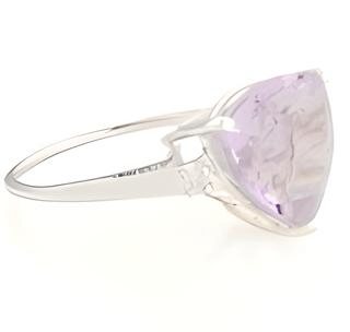 1CT Pink Amethyst Trillion Ring - GEMPARA
