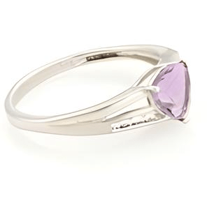 1CT Pink Amethyst Trillion Ring - GEMPARA