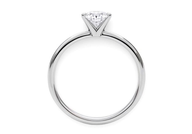 1.00 ct Round Natural Diamond Solitaire Ring – 14K Solid Gold (SI–G/H Minimum)
