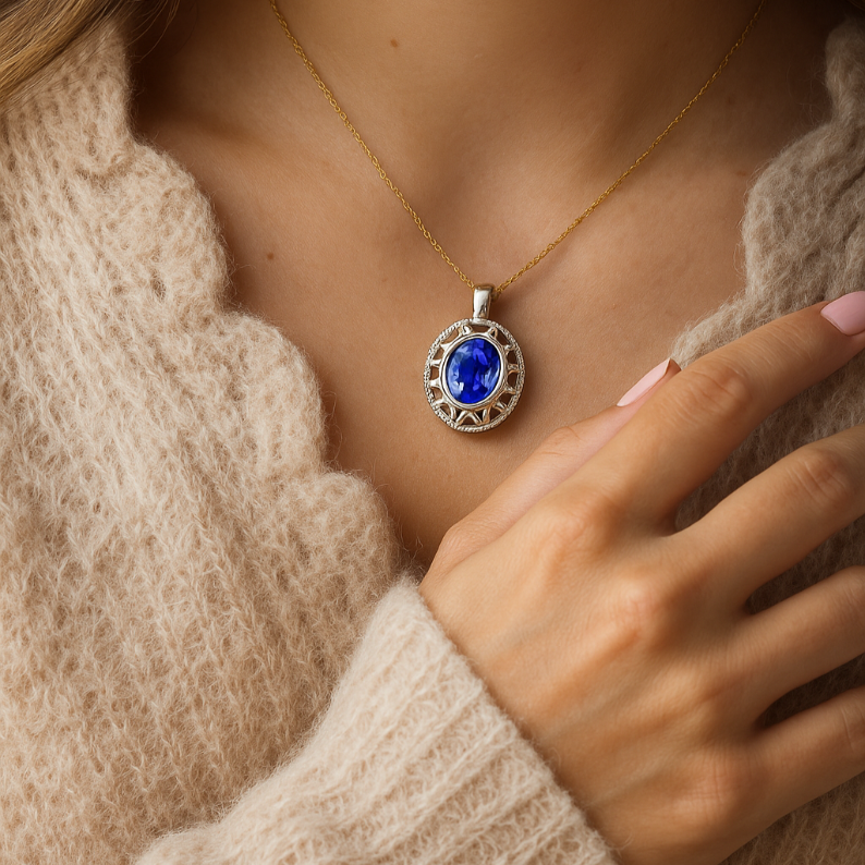 Ethereal Majesty Tanzanite Pendant - GEMPARA