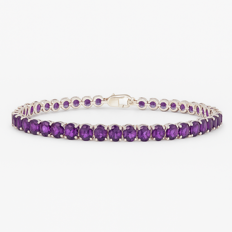 Amethyst Tennis Bracelet - GEMPARA