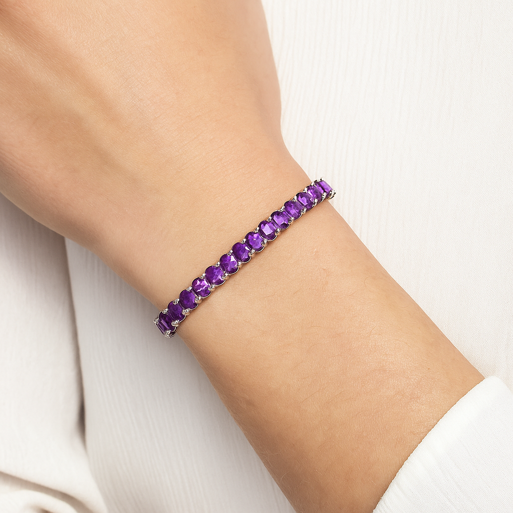 Amethyst Tennis Bracelet - GEMPARA
