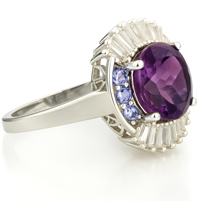 Sceptre Radiant Round Amethyst Ring - GEMPARA