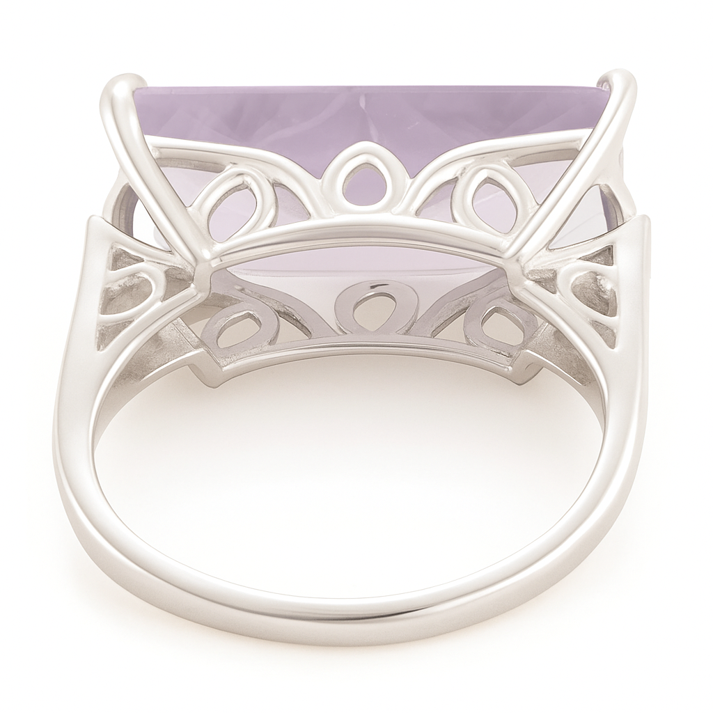 2CT  East West Amethyst Octo Ring - GEMPARA