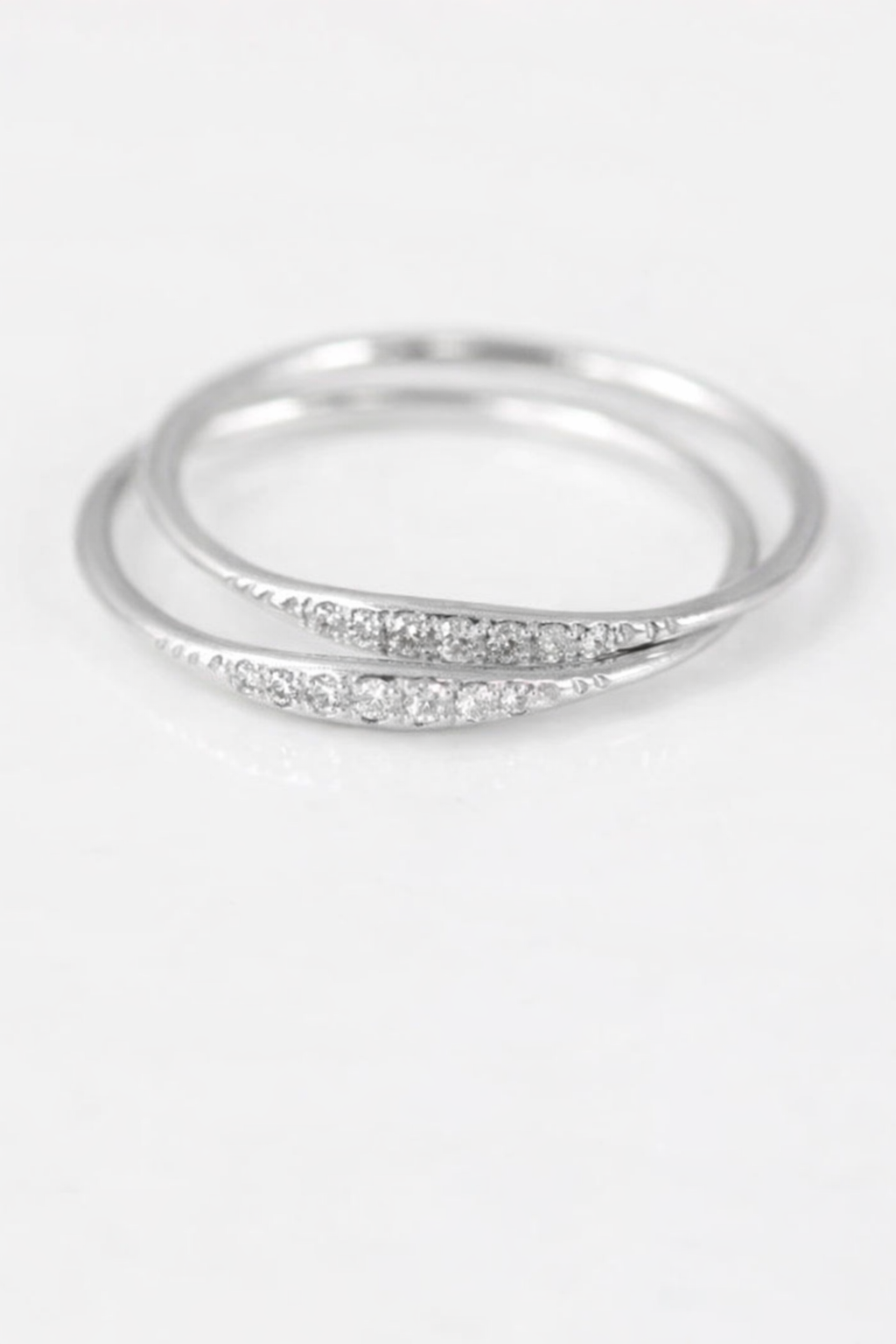 925 sterling silver Dainty Moissanite Ring - GEMPARA