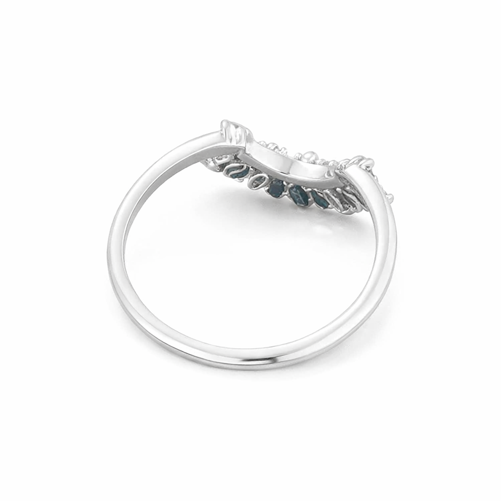 925 sterling silver Marquise cut Moissanite Ring - GEMPARA