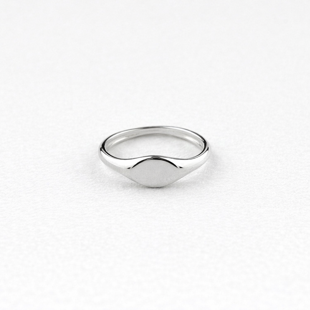 925 Sterling Silver Pinky signet ring - GEMPARA