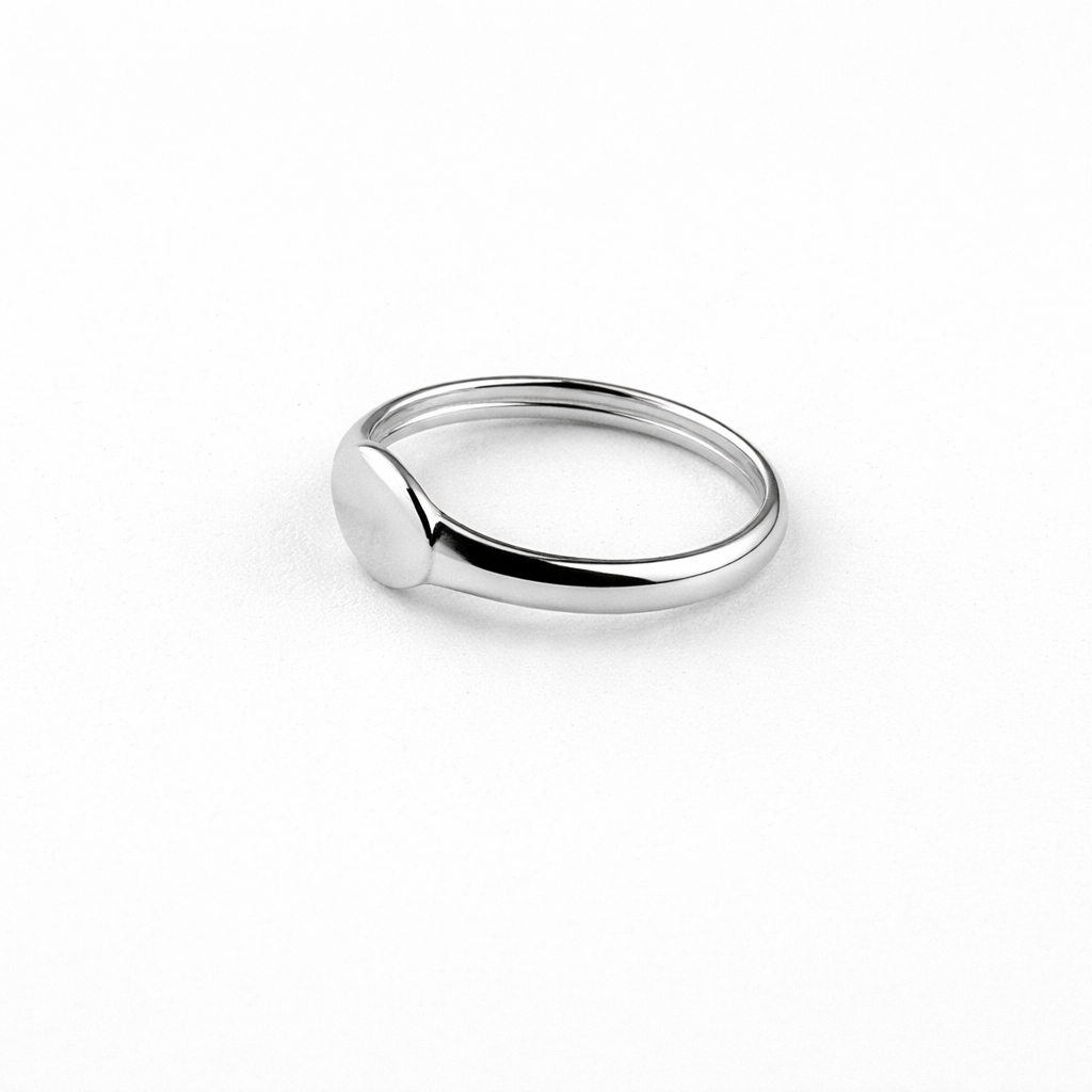 925 Sterling Silver Pinky signet ring - GEMPARA