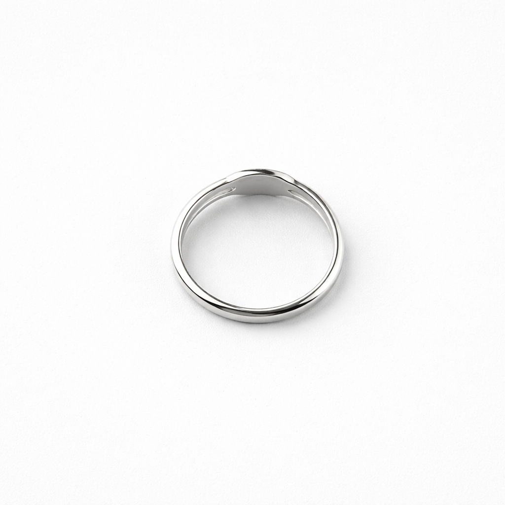 925 Sterling Silver Pinky signet ring - GEMPARA