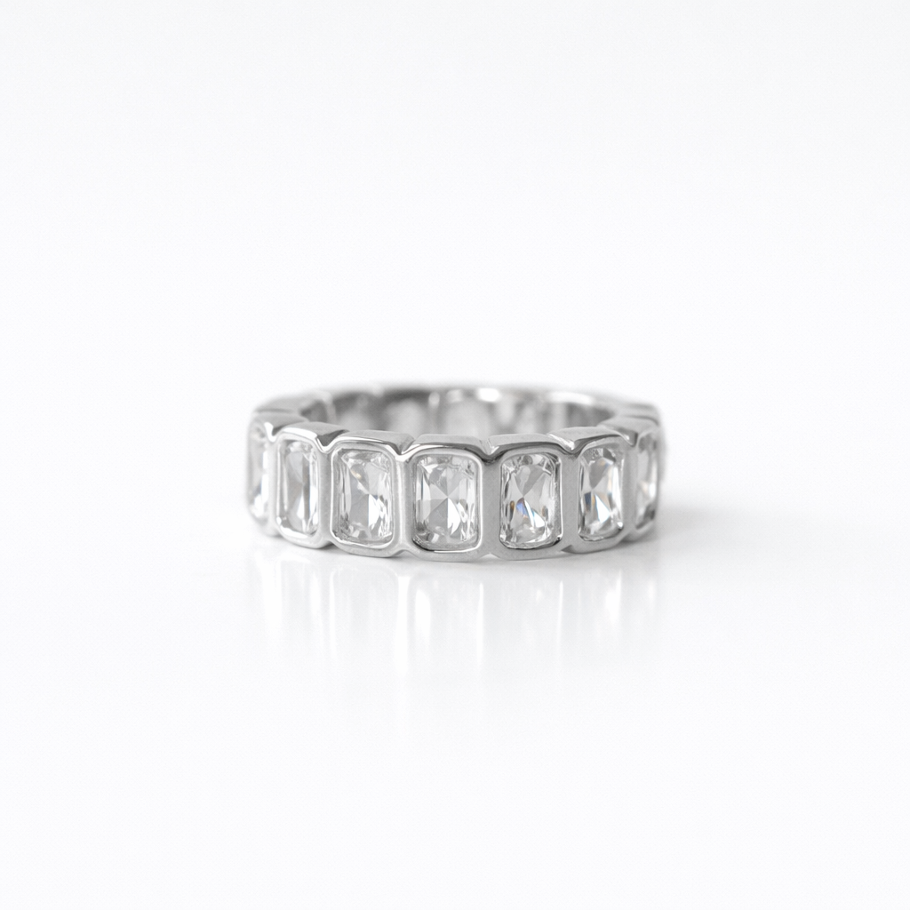 925 Sterling silver Eternity ring - GEMPARA