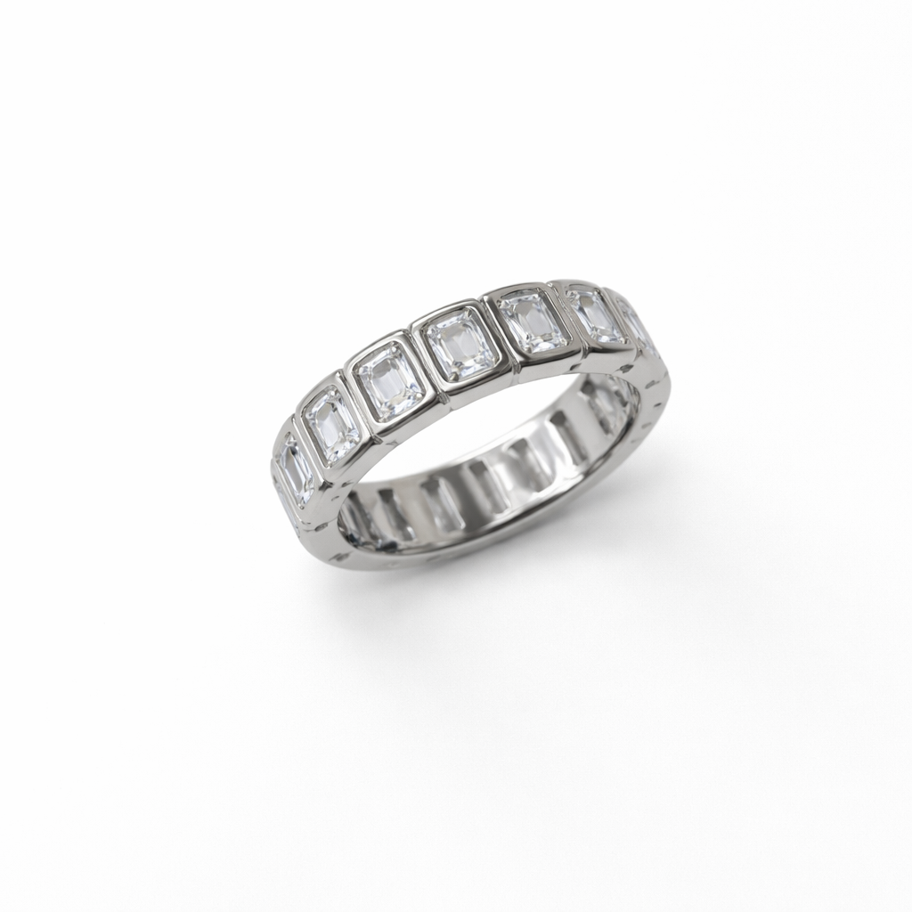 925 Sterling silver Eternity ring - GEMPARA