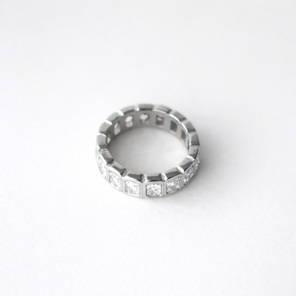 925 Sterling silver Eternity ring - GEMPARA
