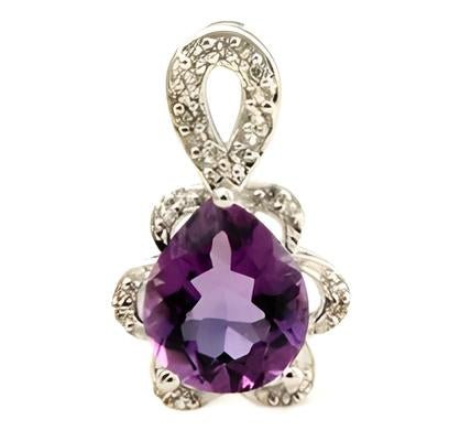 2CT Enchanted Droplet Amethyst Pendant - GEMPARA