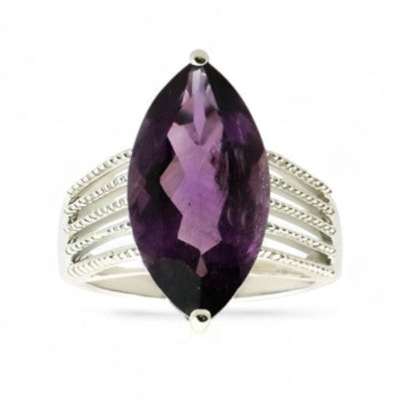 2CT Marquise Amethyst Ring - GEMPARA