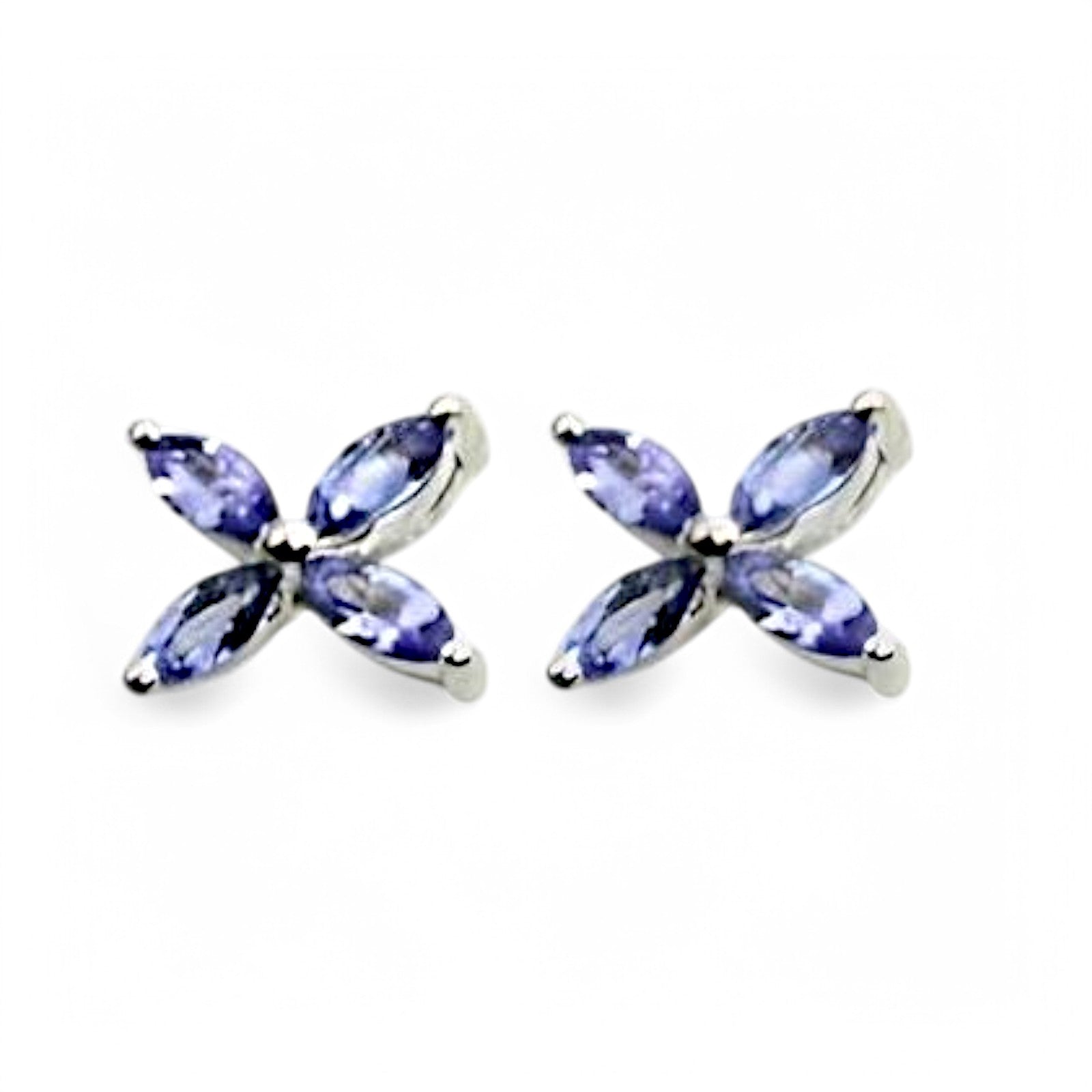 2CT Marquise Tanzanite Studs - GEMPARA