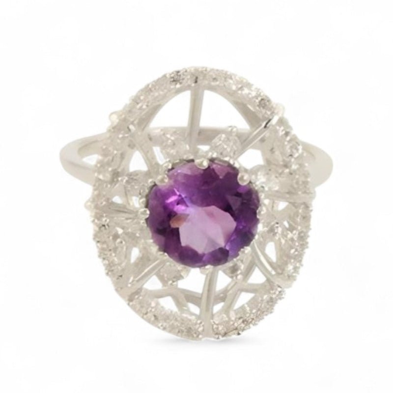 2CT Oval Amethyst Cluster Ring (Copy) - GEMPARA