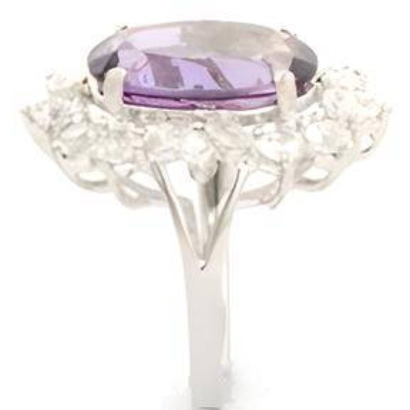 2CT Oval Amethyst Cluster Ring - GEMPARA