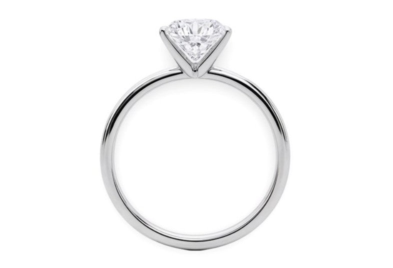 Classic 2.00 ct Round Natural Diamond Solitaire Ring – 14K Solid Gold (SI–G/H Minimum)