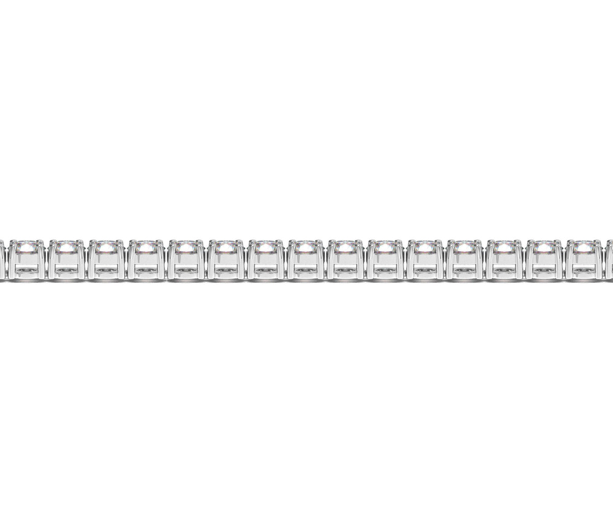 Lab Grown Round Diamond Tennis Bracelet in 14k White Gold (10 cctw F/G  VS2/SI1)