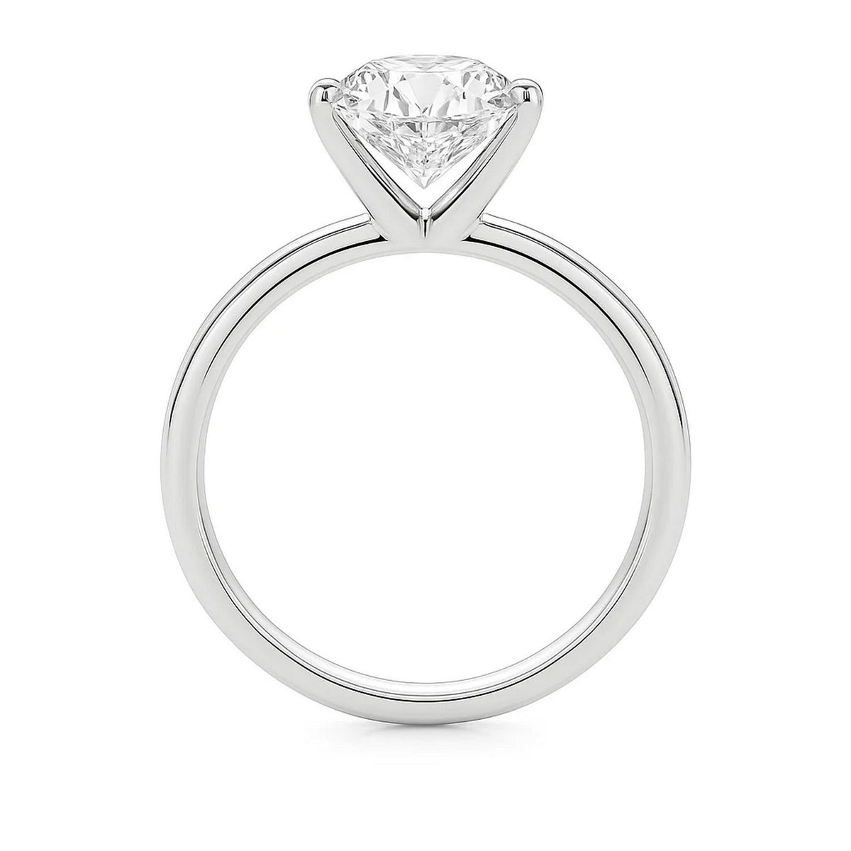 5 Carat Princess Lab Grown IGI G/VS1 Diamond Solitaire Ring in 10K White Gold