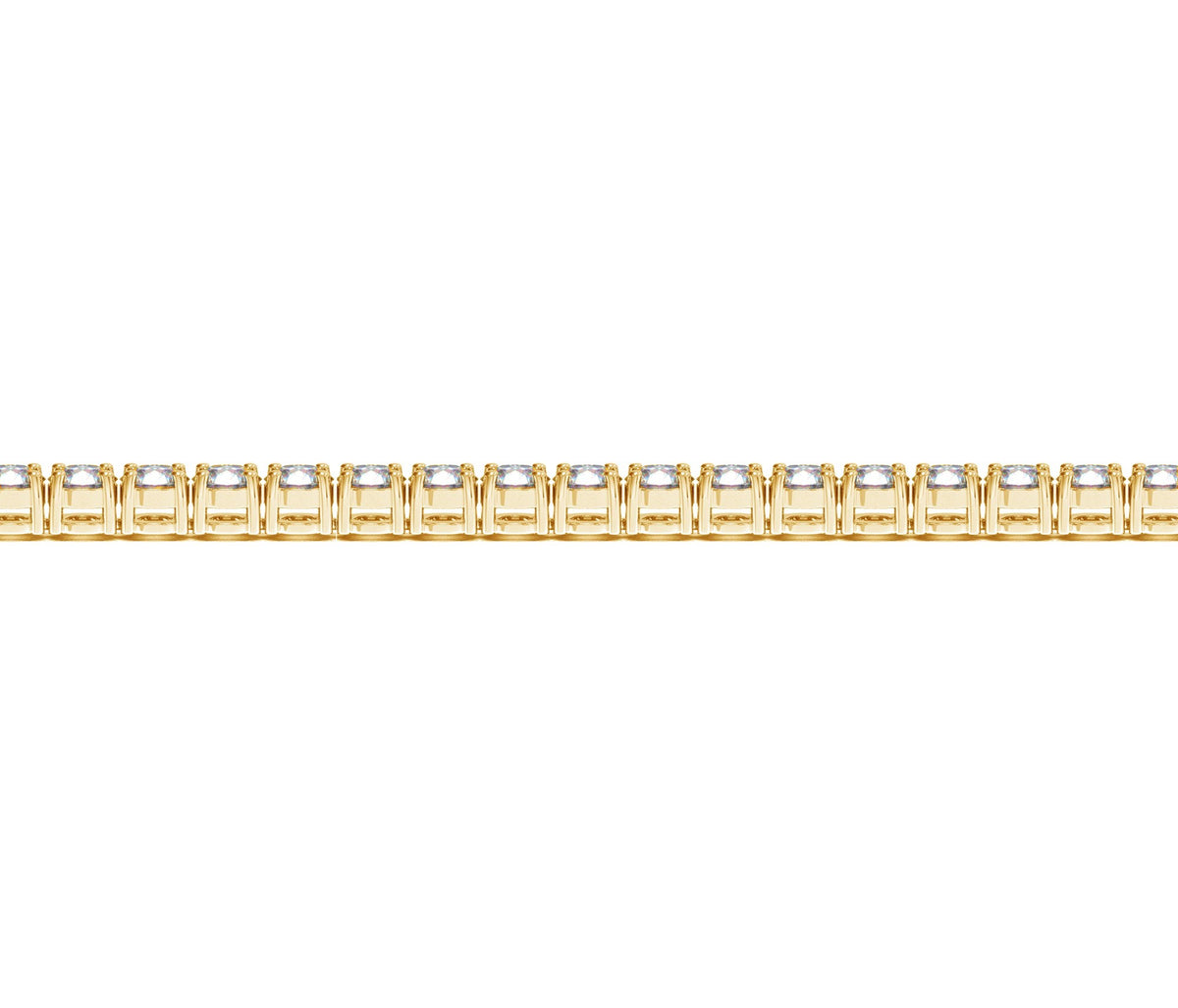 Lab Grown Round Diamond Tennis Bracelet in 14k Yellow Gold (6 cctw F/G  VS2/SI1)