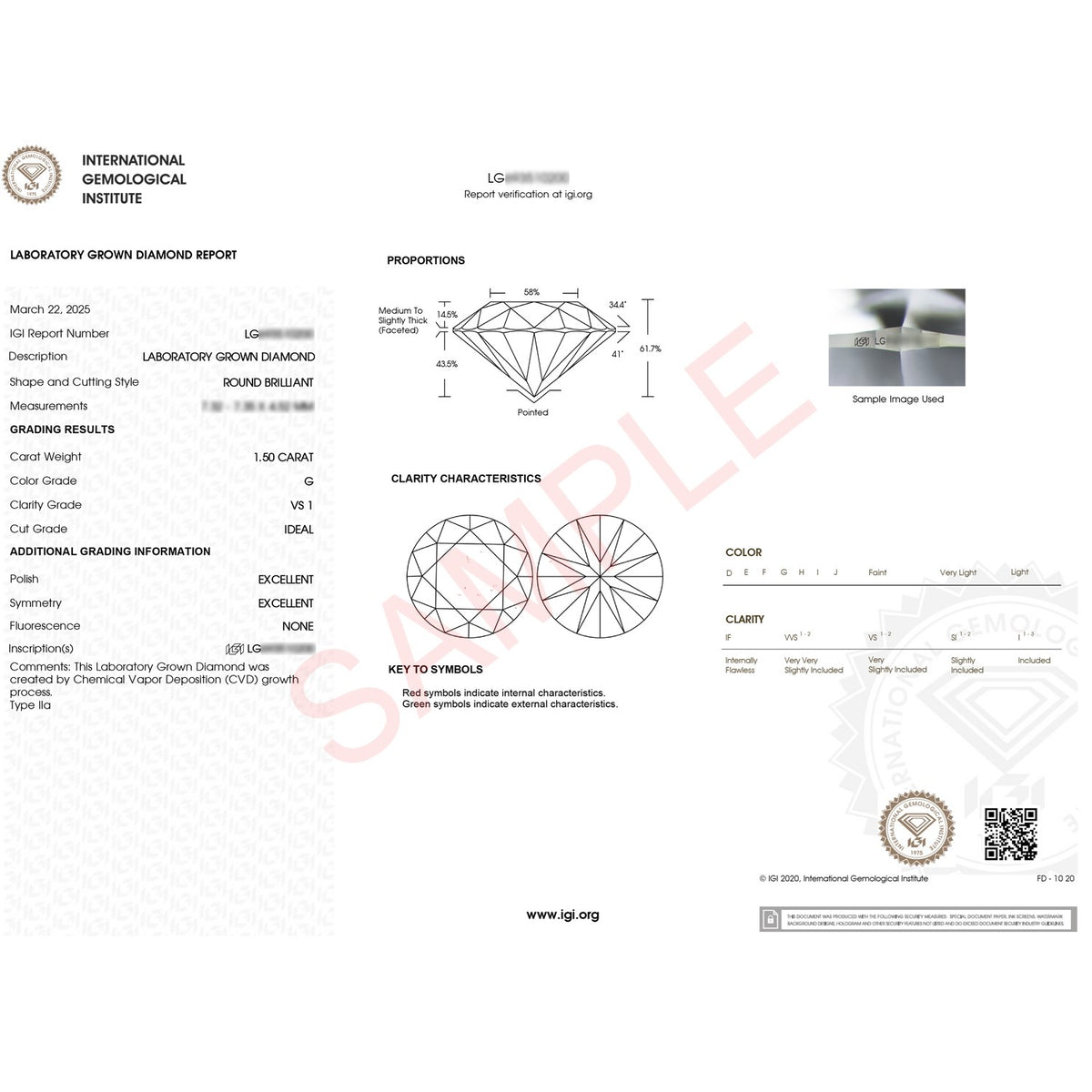 1 1/2 Carat Round Lab Grown IGI G/VS1 Diamond Solitaire Ring in 14K Yellow Gold