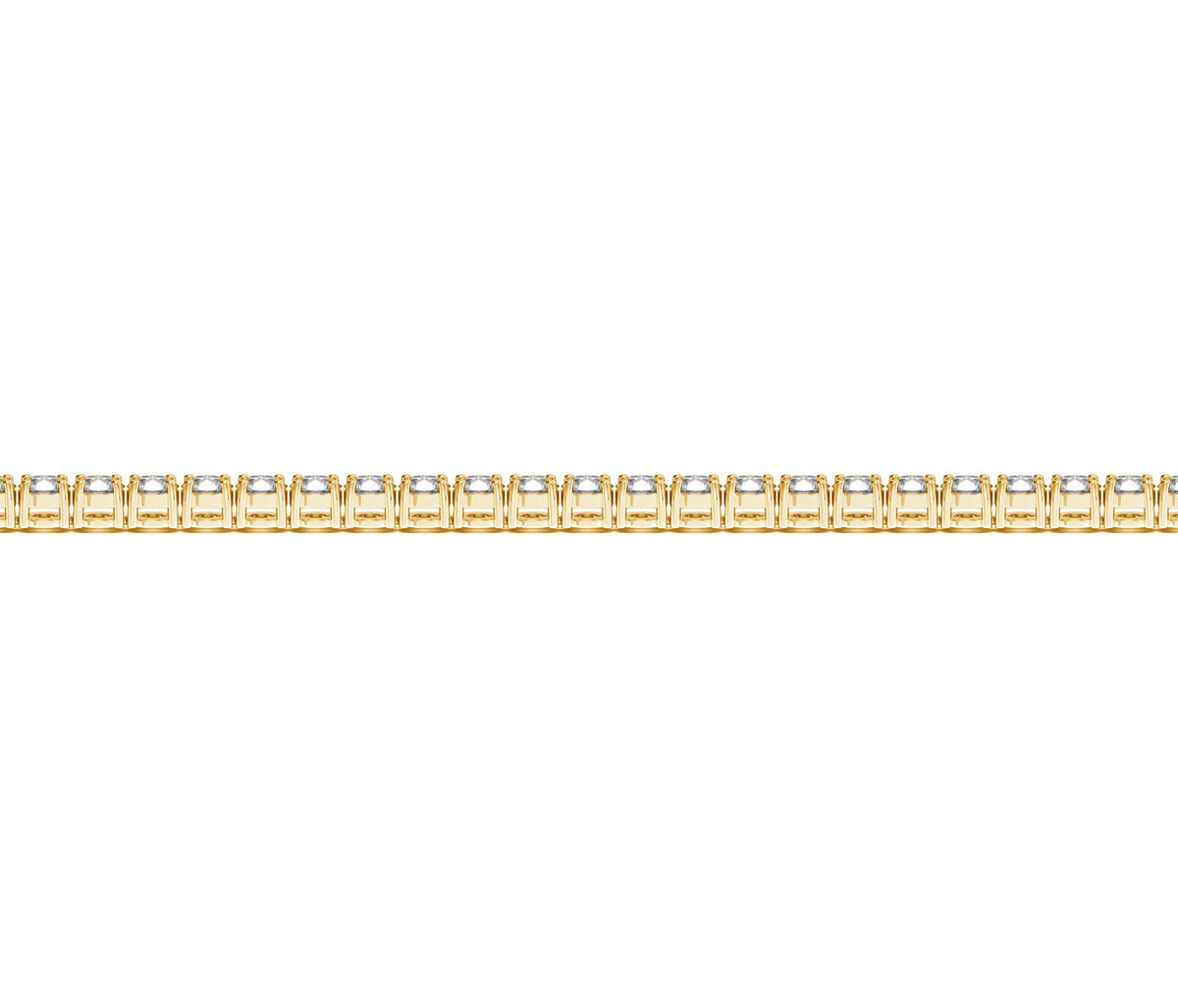 Lab Grown Round Diamond Tennis Bracelet in 14k Yellow Gold (3 cctw F/G  VS2/SI1)
