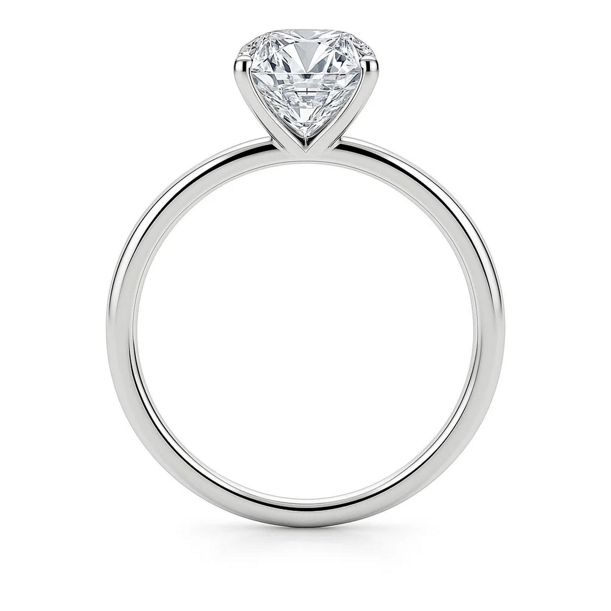 5 Carat Emerald Lab Grown IGI G/VS1 Diamond Solitaire Ring in 10K White Gold