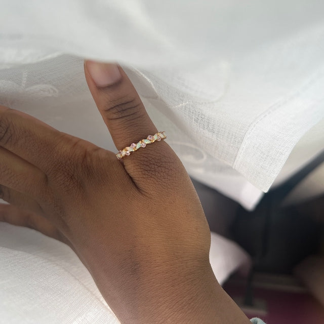 Ring of StarLight in Fire Opal - GEMPARA