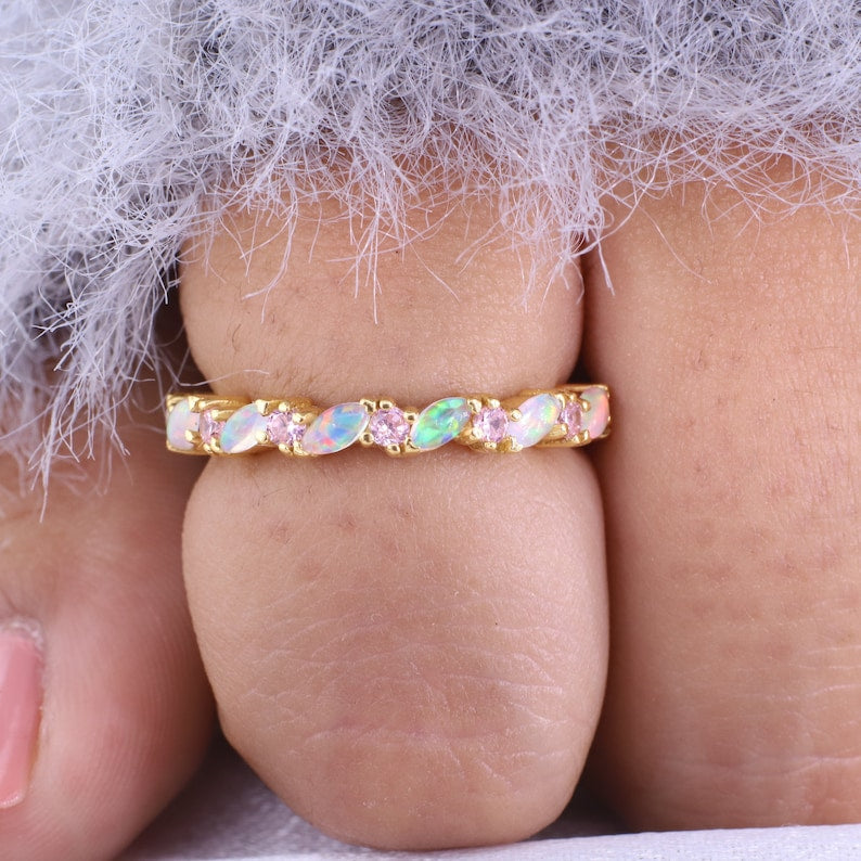 Ring of StarLight in Fire Opal - GEMPARA