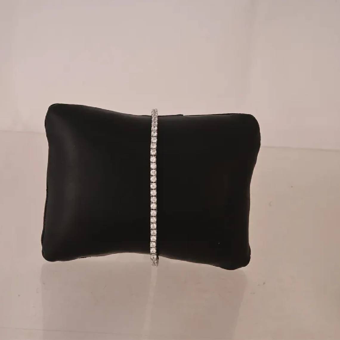 925 Sterling silver Classic Moissanite Line Bracelet Tennis Bracelet - GEMPARA