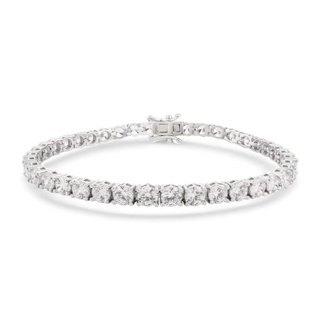 1CT Round Classic Linear Lab Diamond Tennis Bracelet - GEMPARA
