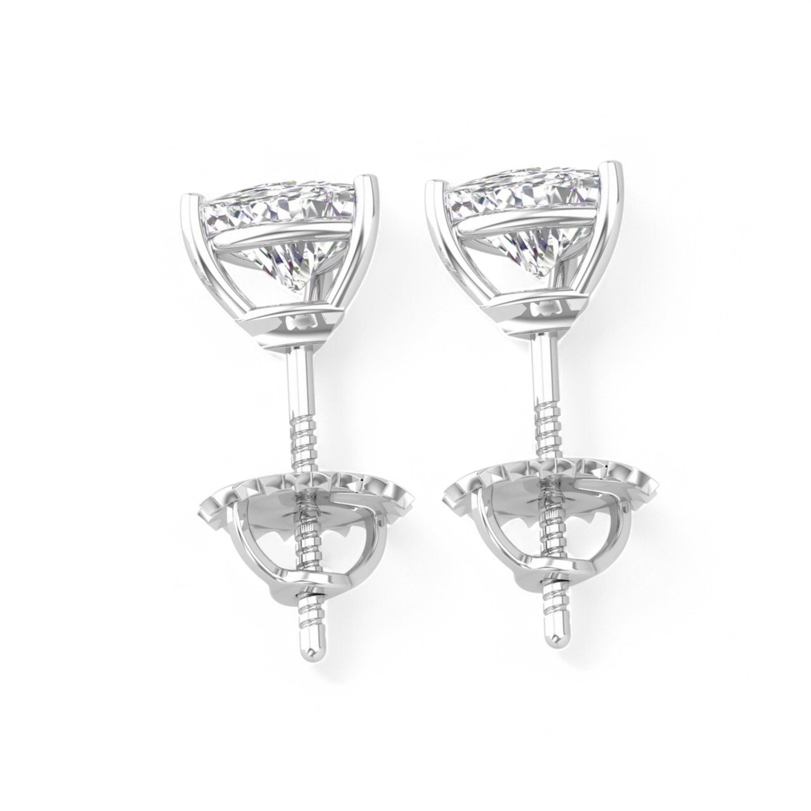 0.50CT Trillion cut Lab Diamond Studs - GEMPARA