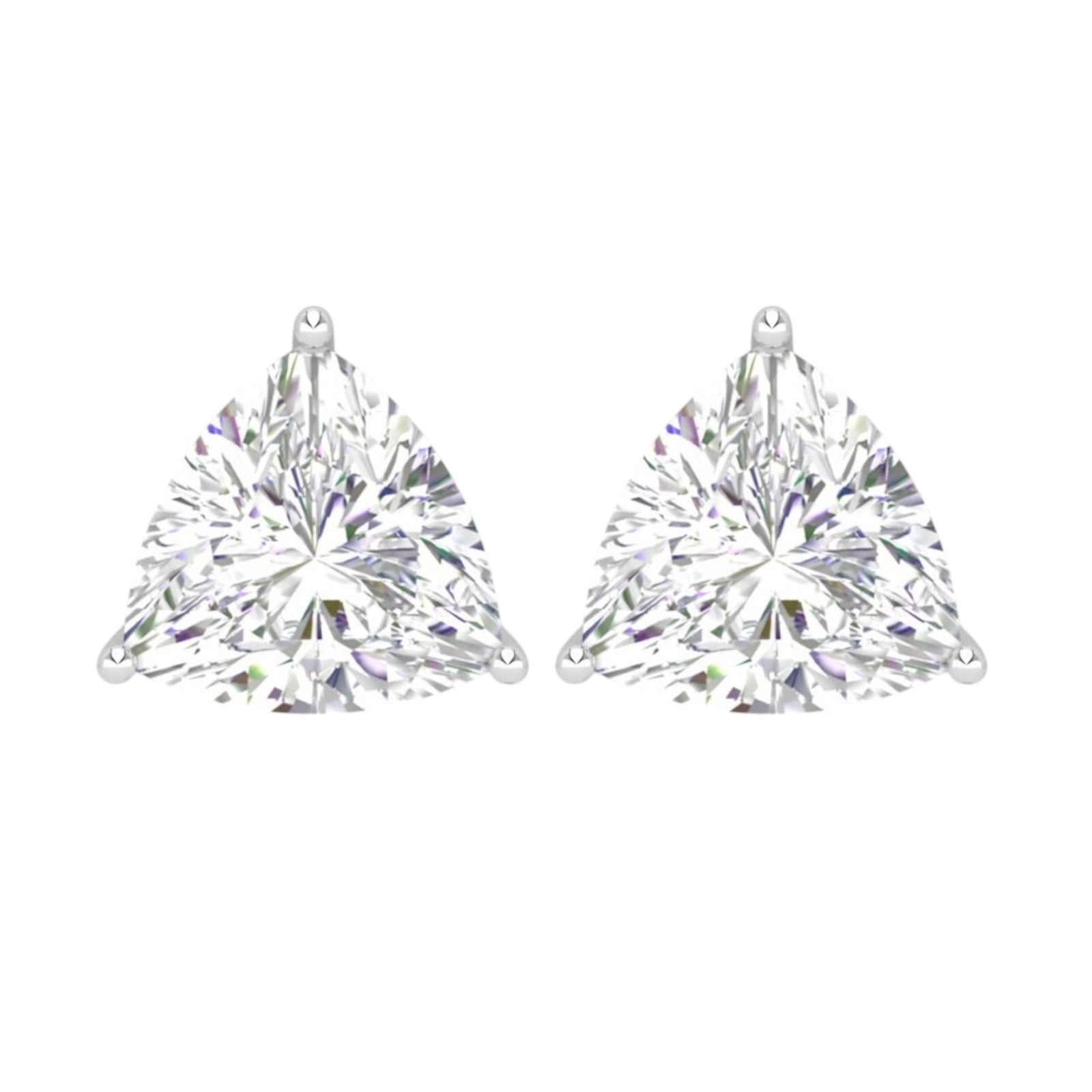 0.50CT Trillion cut Lab Diamond Studs - GEMPARA