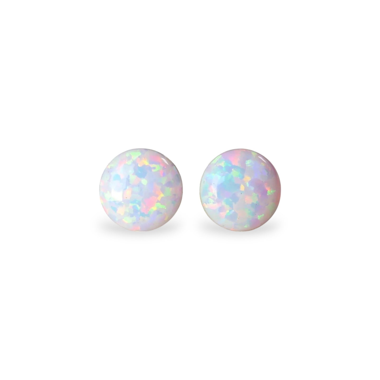 4CT Round Opal Stud Earrings - GEMPARA