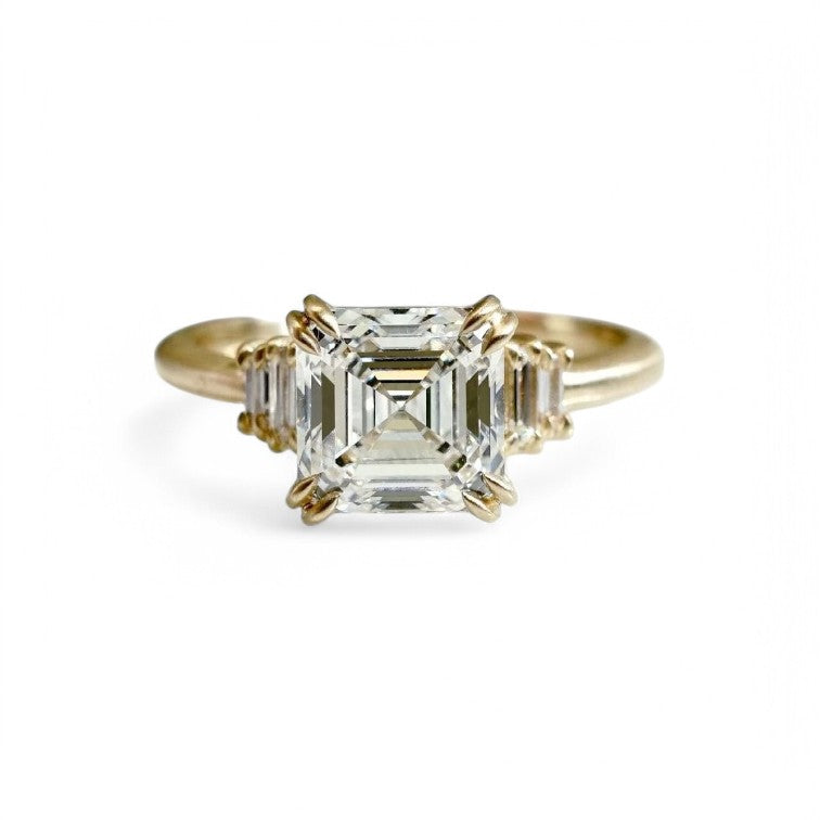 2.16Ct Asscher Diamond  Ring